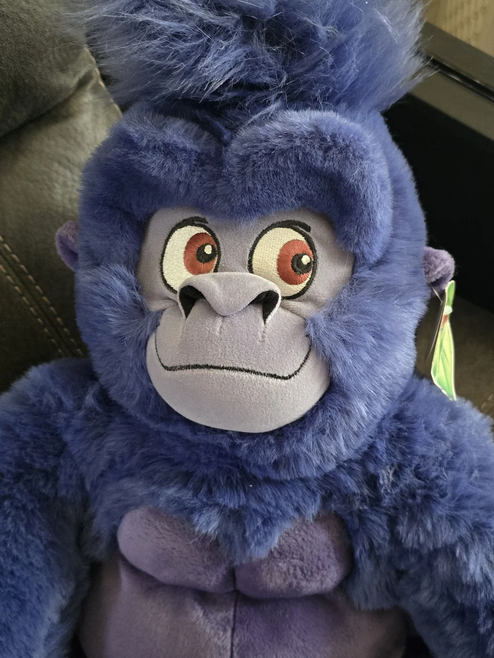 Vintage Disney Plush Purple Gorilla Toy with Banana